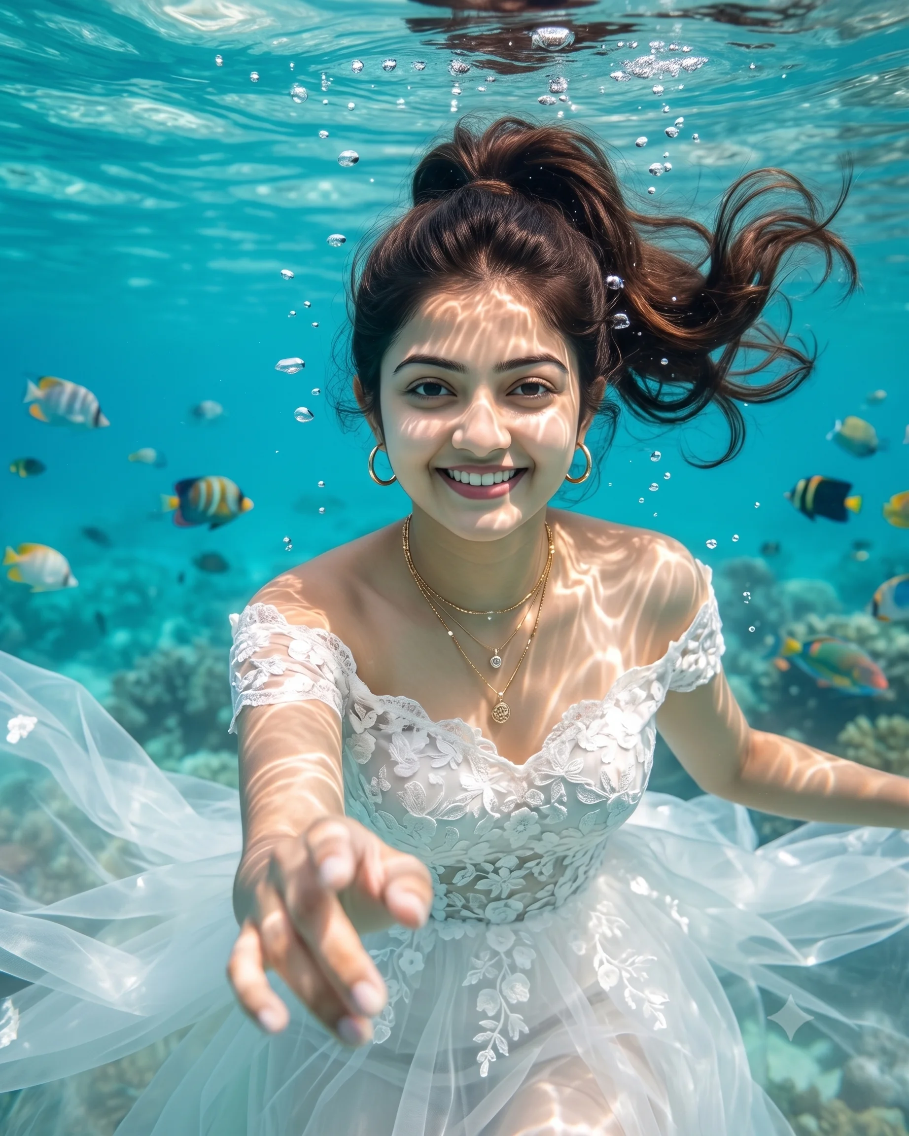 Ethereal Underwater Bridal Portrait Gemini AI Prompt | AIBananaPrompts
